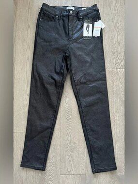 NWT Sofia by Sofia Vergara Sparkly Black Skinny Ankle Pants in size 10